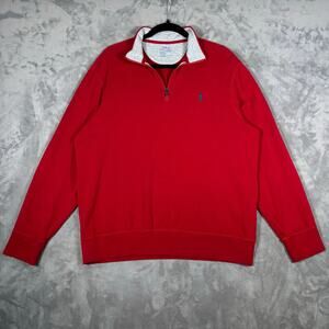 Polo Ralph Lauren Performance Red 1/4 Zip Pullover Men’s Large